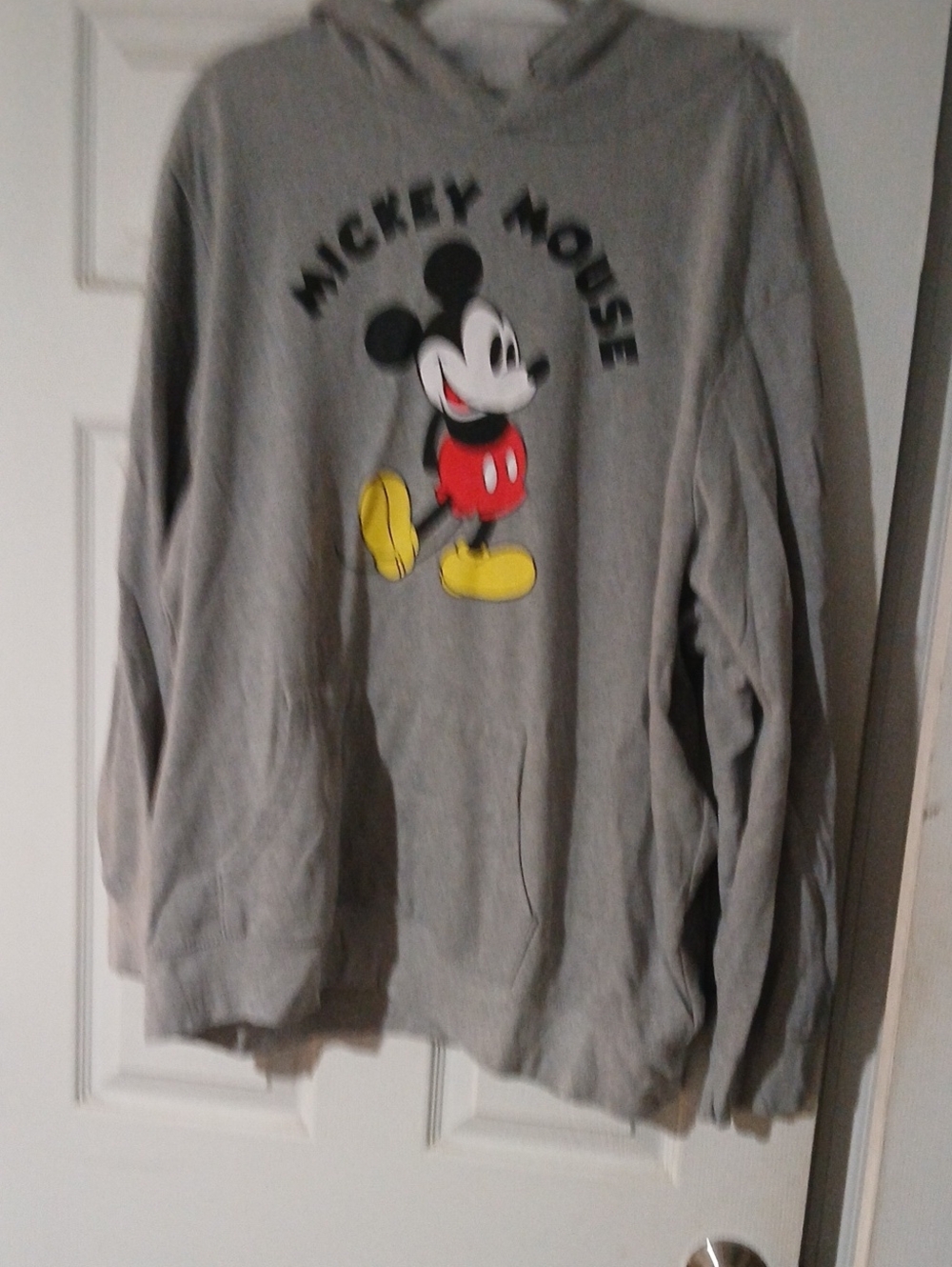 Disney Gray Crewneck Sweatshirt with Mickey Graphic